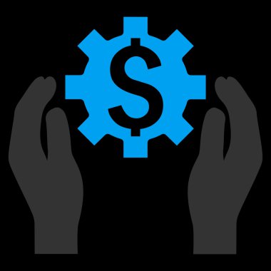 Finans sigorta seçenekleri düz vektör simgesi