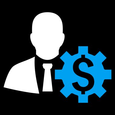 Bankacı seçenekleri düz vektör simgesi