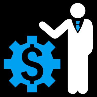 İşadamı seçenekleri düz vektör simgesi