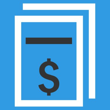 Fiyat kopyası düz vektör simgesi