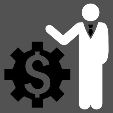 İşadamı seçenekleri düz vektör simgesi