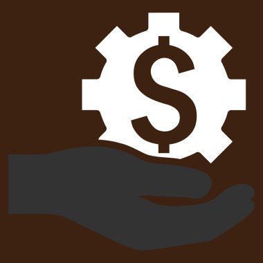 Endüstriyel hizmet düz vektör simgesi