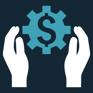 Finans sigorta seçenekleri düz vektör simgesi