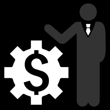 İşadamı seçenekleri düz vektör simgesi