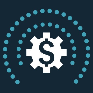 Finans sektöründe koruma düz vektör simgesi