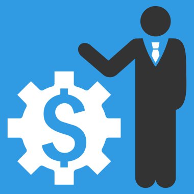 İşadamı seçenekleri düz vektör simgesi