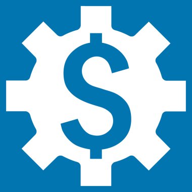 Dolar seçenekleri düz vektör simgesi