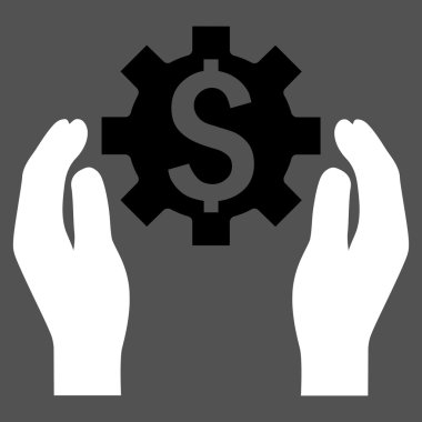 Finans sigorta seçenekleri düz vektör simgesi