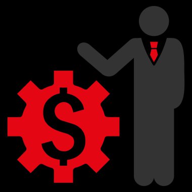 İşadamı seçenekleri düz vektör simgesi