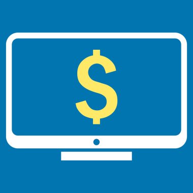 Mali izleme düz vektör simgesi