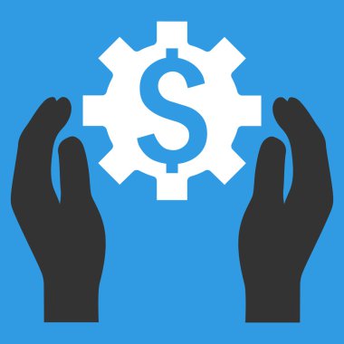 Finans sigorta seçenekleri düz vektör simgesi