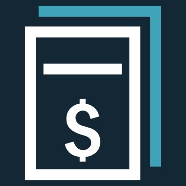 Fiyat kopyası düz vektör simgesi