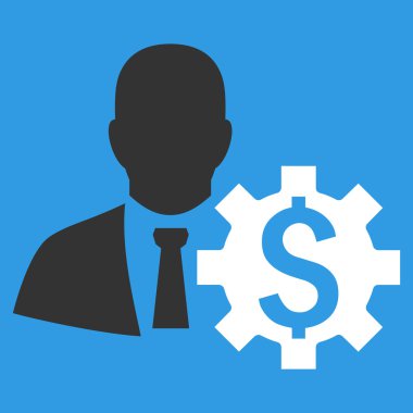 Bankacı seçenekleri düz vektör simgesi