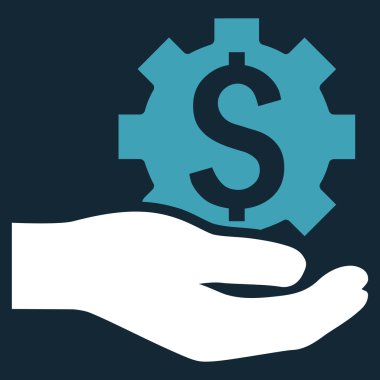 Endüstriyel hizmet düz vektör simgesi