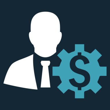 Bankacı seçenekleri düz vektör simgesi