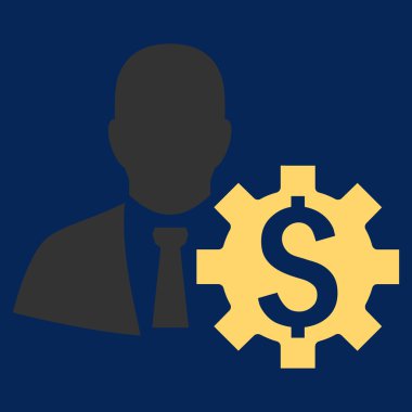 Bankacı seçenekleri düz vektör simgesi