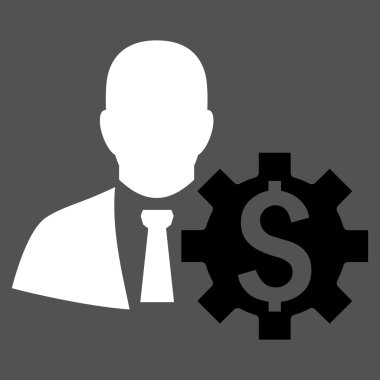 Bankacı seçenekleri düz vektör simgesi