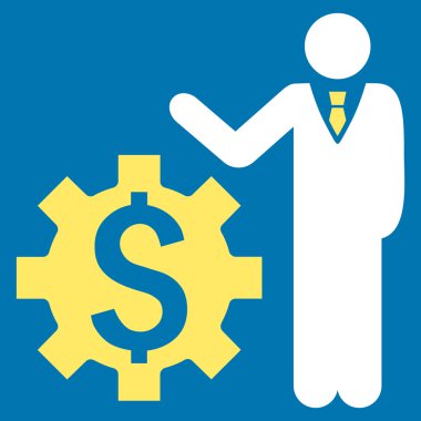 İşadamı seçenekleri düz vektör simgesi