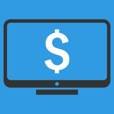 Mali izleme düz vektör simgesi