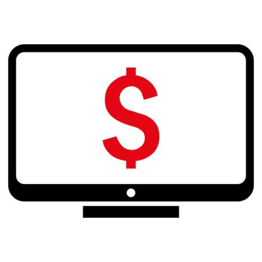 Mali izleme düz vektör simgesi