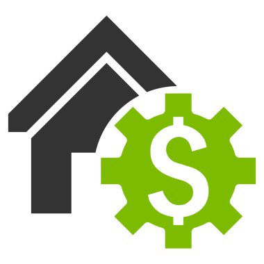 Kiralık Konut seçenekleri düz vektör simgesi