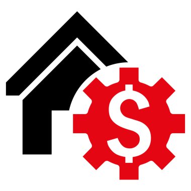 Kiralık Konut seçenekleri düz vektör simgesi