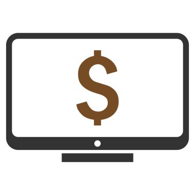 Mali izleme düz vektör simgesi