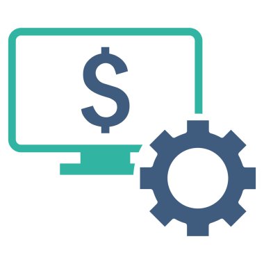 Mali izleme seçenekleri düz vektör simgesi