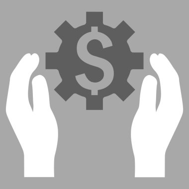 Finans sigorta seçenekleri düz vektör simgesi