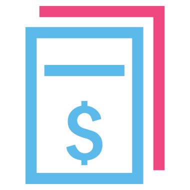 Fiyat kopyası düz vektör simgesi