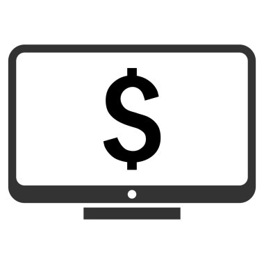 Mali izleme düz vektör simgesi