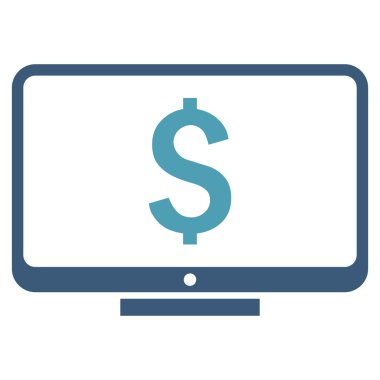 Mali izleme düz vektör simgesi