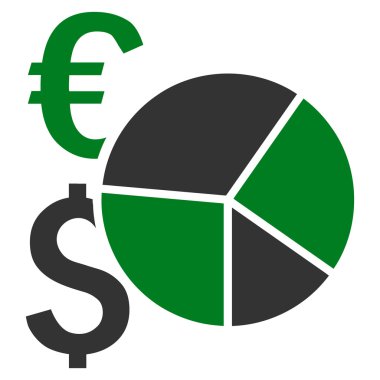 Mali pasta grafiği düz vektör simgesi