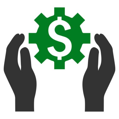 Finans sigorta seçenekleri düz vektör simgesi