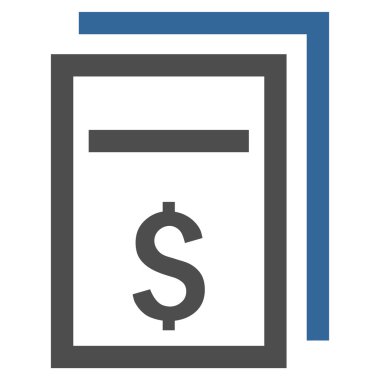 Fiyat kopyası düz vektör simgesi