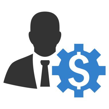 Bankacı seçenekleri düz vektör simgesi