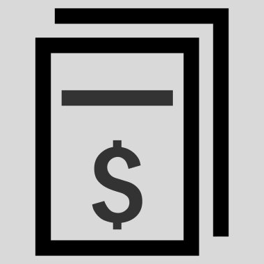 Fiyat kopyası düz vektör simgesi