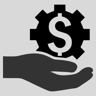 Endüstriyel hizmet düz vektör simgesi