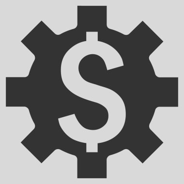 Dolar seçenekleri düz vektör simgesi