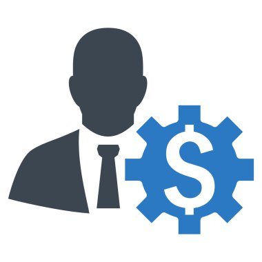 Bankacı seçenekleri düz vektör simgesi