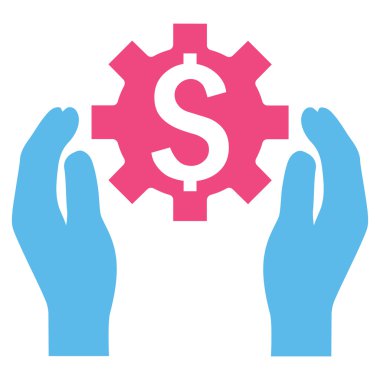 Finans sigorta seçenekleri düz vektör simgesi