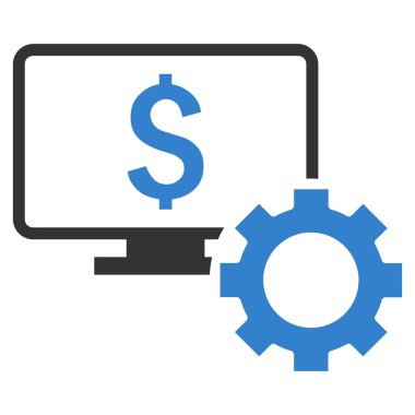 Mali izleme seçenekleri düz vektör simgesi