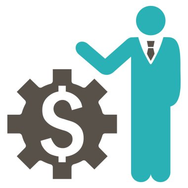 İşadamı seçenekleri düz vektör simgesi