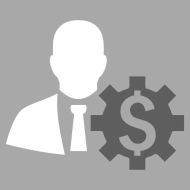 Bankacı seçenekleri düz vektör simgesi