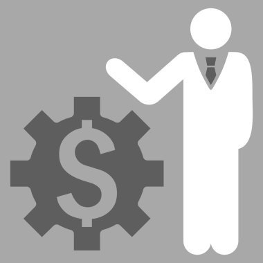 İşadamı seçenekleri düz vektör simgesi