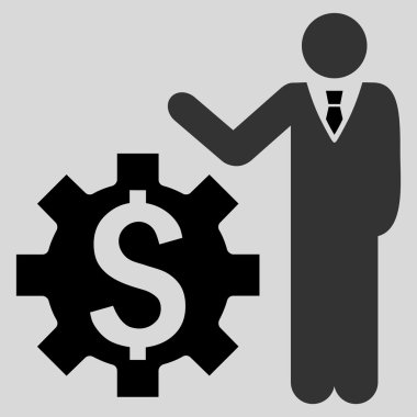 İşadamı seçenekleri düz vektör simgesi