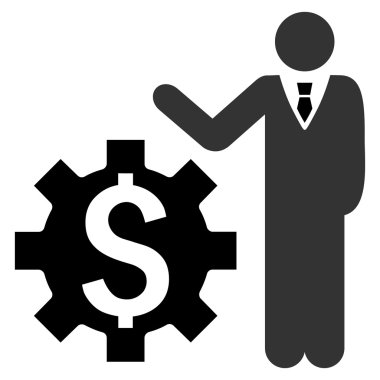 İşadamı seçenekleri düz vektör simgesi