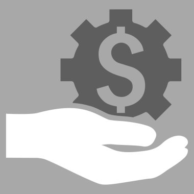 Endüstriyel hizmet düz vektör simgesi