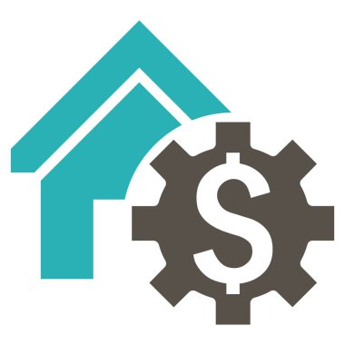 Kiralık Konut seçenekleri düz vektör simgesi