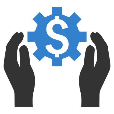 Finans sigorta seçenekleri düz vektör simgesi